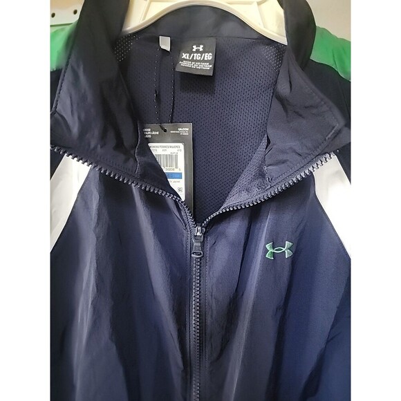 Under Armour Icon Crinkle Track Sports Casual Jacket XL New B15 Excellent NWT - Picture 2 of 7